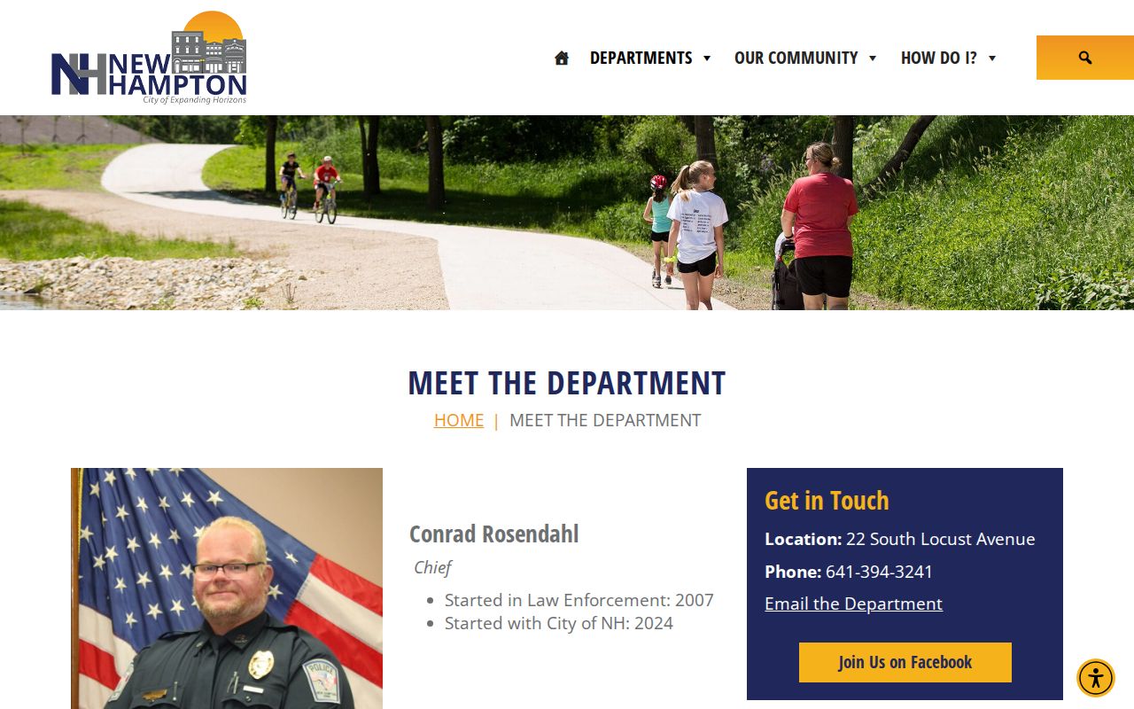 New Hampton Police Department contact for arrest records